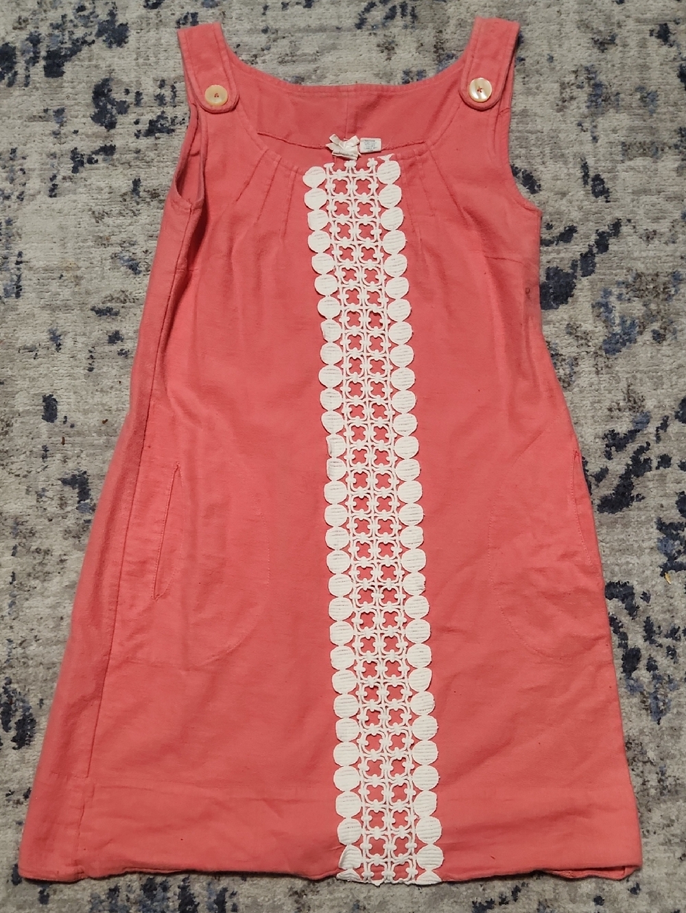 Anthropologie Vintage Nick And Mo Coral Pink Sleeveless Dress